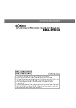 Preview for 3 page of Sokkia RC-PR3 System Manual