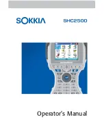 Preview for 1 page of Sokkia SHC2500 Operator'S Manual