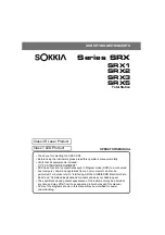 Preview for 3 page of Sokkia SRX1 Operator'S Manual