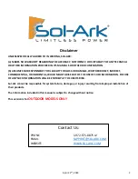 Preview for 2 page of sol-ark L12K-Tr Install Manual & Owner’S Manual