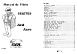 Preview for 1 page of SOL paragliders Just Acro Pilot'S Manual