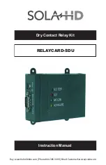 Sola HD RELAYCARD-SDU Instruction Manual preview