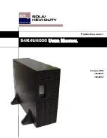 Preview for 1 page of Sola Hevi Duty S4K4U6000 User Manual