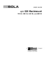Sola 1050 VA User Manual preview