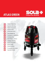 Sola ATLAS GREEN Operating Instructions Manual preview