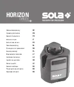 Preview for 1 page of Sola HORIZON GREEN BASIC Operating Instructions Manual