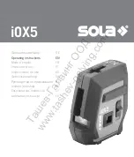 Sola iOX5 Operating Instructions Manual предпросмотр