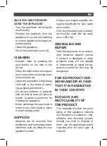 Preview for 11 page of SOLAC BE1002 Instructions For Use Manual