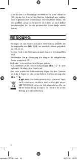 Preview for 16 page of SOLAC CP7381 Instructions For Use Manual