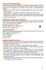 Preview for 47 page of SOLAC FG6930 Instructions For Use Manual