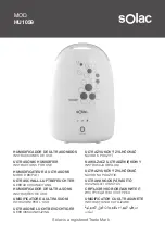 SOLAC HU1059 Instructions For Use Manual preview