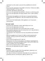 Preview for 12 page of SOLAC MD7401 Instructions For Use Manual