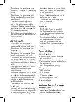 Preview for 11 page of SOLAC MD7404 Instructions For Use Manual