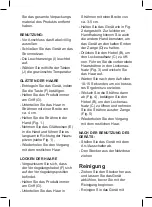 Preview for 22 page of SOLAC MD7404 Instructions For Use Manual