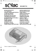 SOLAC ME7755 Instructions For Use Manual предпросмотр