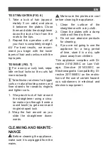 Preview for 14 page of SOLAC PP7256 Instructions For Use Manual