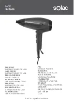 SOLAC SH7088 Instructions For Use Manual preview