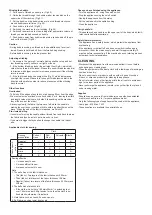 Preview for 12 page of SOLAC SW8231 Instructions For Use Manual