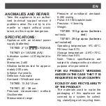 Preview for 33 page of SOLAC TE7800 Instructions For Use Manual