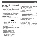 Preview for 144 page of SOLAC TE7800 Instructions For Use Manual