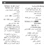 Preview for 191 page of SOLAC TE7800 Instructions For Use Manual