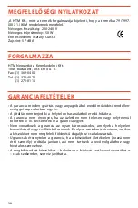 Preview for 38 page of SOLAC VT8820 Instructions For Use Manual