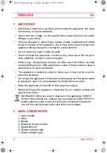 Предварительный просмотр 8 страницы SOLAC VT8860 Instructions For Use Manual