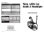 Preview for 2 page of SolaDyne 7410 Operating Instructions