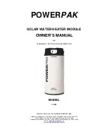 Preview for 1 page of Solahart POWERPAK 10 kW Owner'S Manual