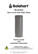 Preview for 1 page of Solahart Streamline 270 Owner'S Manual And Installation Instructions