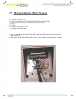 Preview for 47 page of Solair World SWW(R)26GW-3 Installation And Operation Instruction Manual