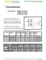 Предварительный просмотр 9 страницы Solair World SWWR-26GW Installation And Operation Instruction Manual