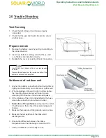 Предварительный просмотр 20 страницы Solair World SWWR-26GW Installation And Operation Instruction Manual