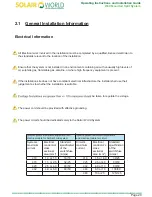 Предварительный просмотр 22 страницы Solair World SWWR-26GW Installation And Operation Instruction Manual