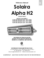 Предварительный просмотр 1 страницы Solaira Alpha H2SALPHAH2-20240 Reference Manual