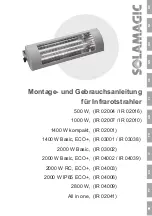 Предварительный просмотр 1 страницы solamagic IR 02001 Installation And Instruction Manual