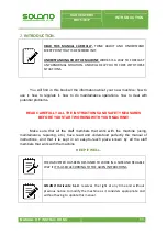 Предварительный просмотр 11 страницы SOLANO HORIZONTE RD75 Instruction Manual