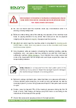 Предварительный просмотр 13 страницы SOLANO HORIZONTE RD75 Instruction Manual