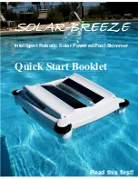 Предварительный просмотр 1 страницы SOLAR-BREEZE Intelligent Robotic Solar Powered Pool Skimmer Quick Start Manual