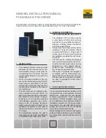 Preview for 1 page of Solar Fabrik M Series General Installation Manual