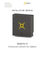 Предварительный просмотр 1 страницы Solar MD SS4074-11 Installation Manual