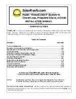 Preview for 1 page of Solar Roofs Fireball 20014 Installation Manual