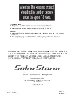 Предварительный просмотр 24 страницы Solar Storm SS48ST Instructions For Use Manual