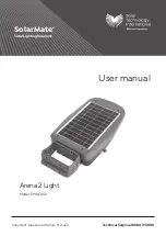 Preview for 1 page of Solar Technology International SolarMate Arena 2 Light User Manual