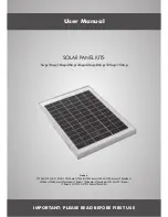 Solar Technology STP005 User Manual preview