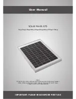 Preview for 1 page of Solar Technology STP005 User Manual