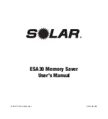 Preview for 12 page of Solar ESA30 User Manual