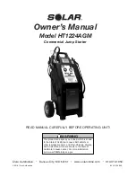 Preview for 20 page of Solar HT1224AGM Owner'S Manual