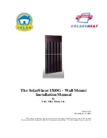 Solar SolarSheat 1500G Installation Manual preview