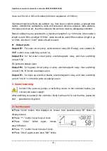 Preview for 9 page of Solar SR530C8 Operating Instructions Manual